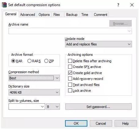 how to highly compress files using winrar